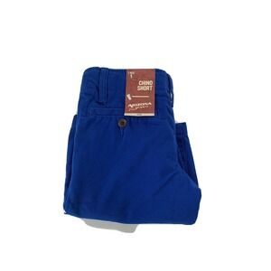 Arizona Jean Co Boys Chino Shorts Size 7 Reg Barcelona Blue Adjustable‎ Waist
